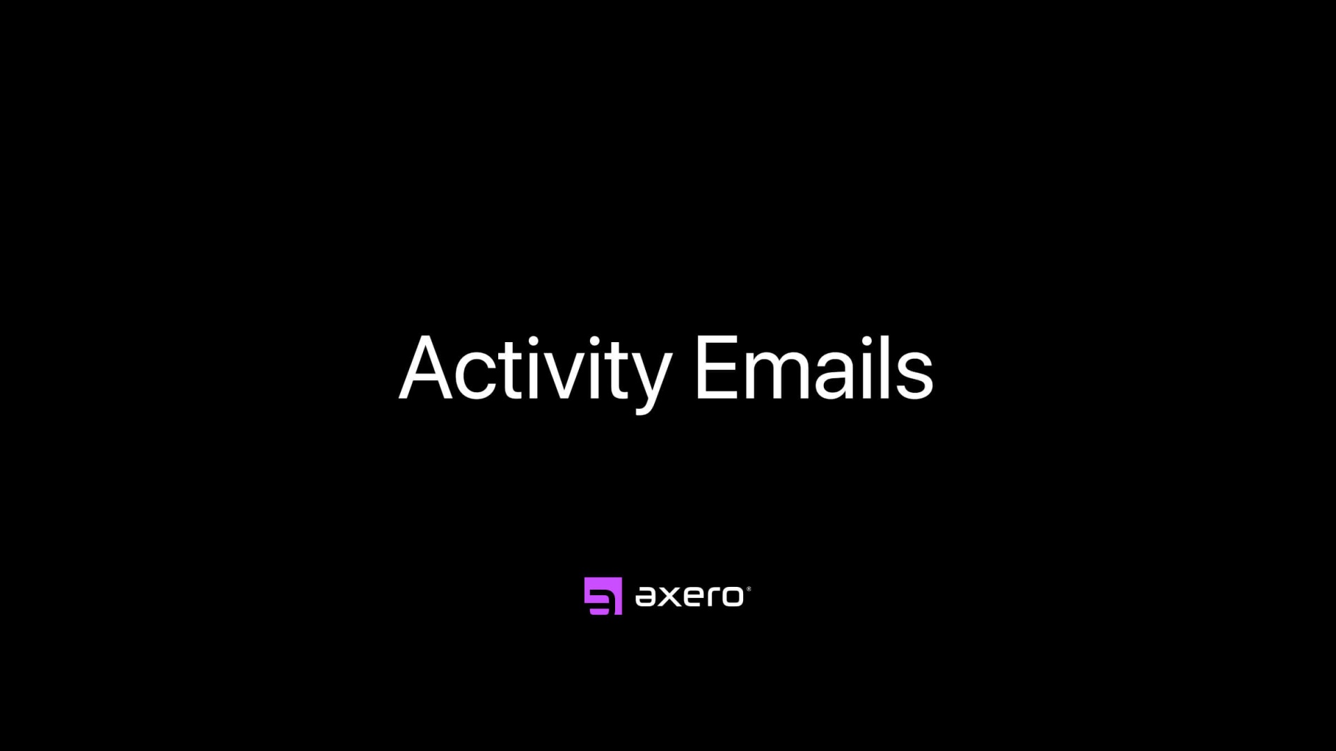 Activity Emails