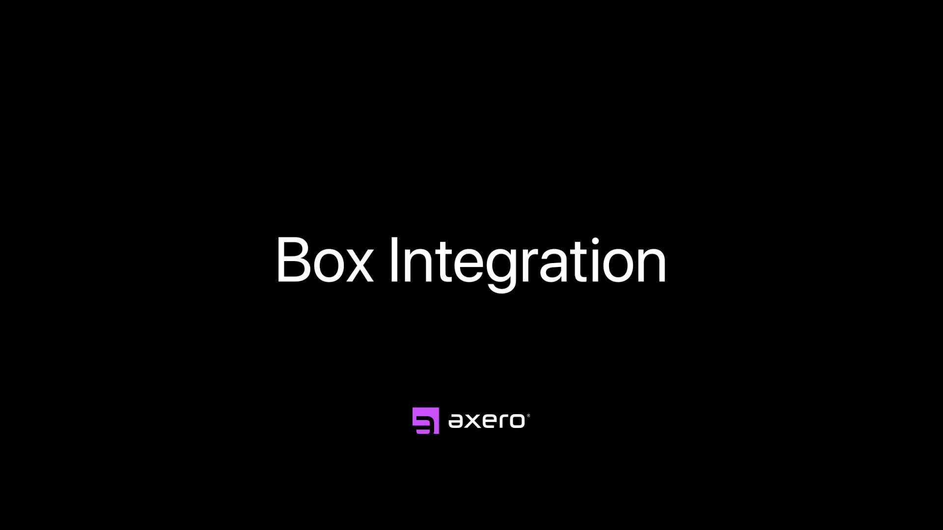 Box Integration