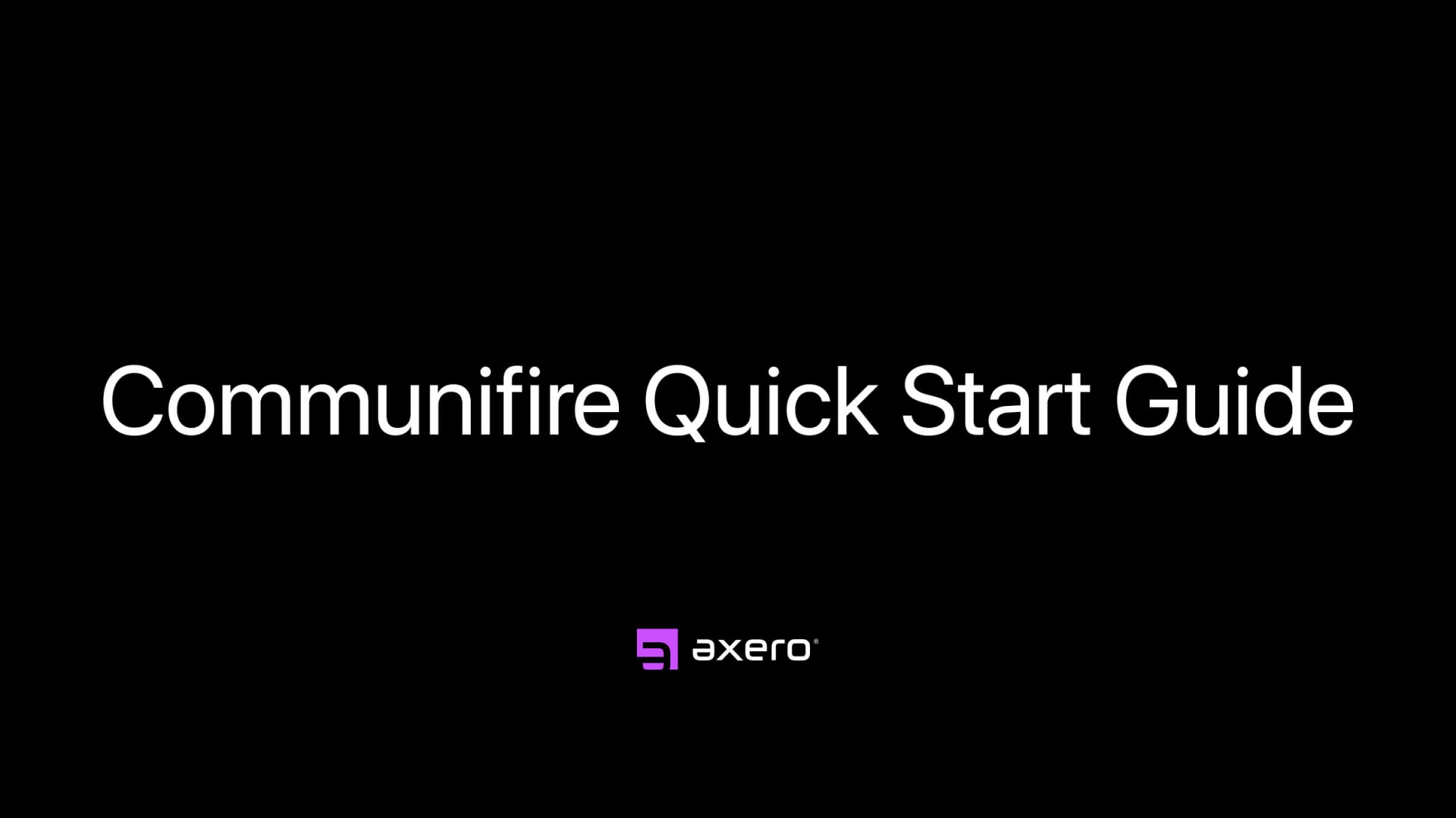 Communifire Quick Start Guide