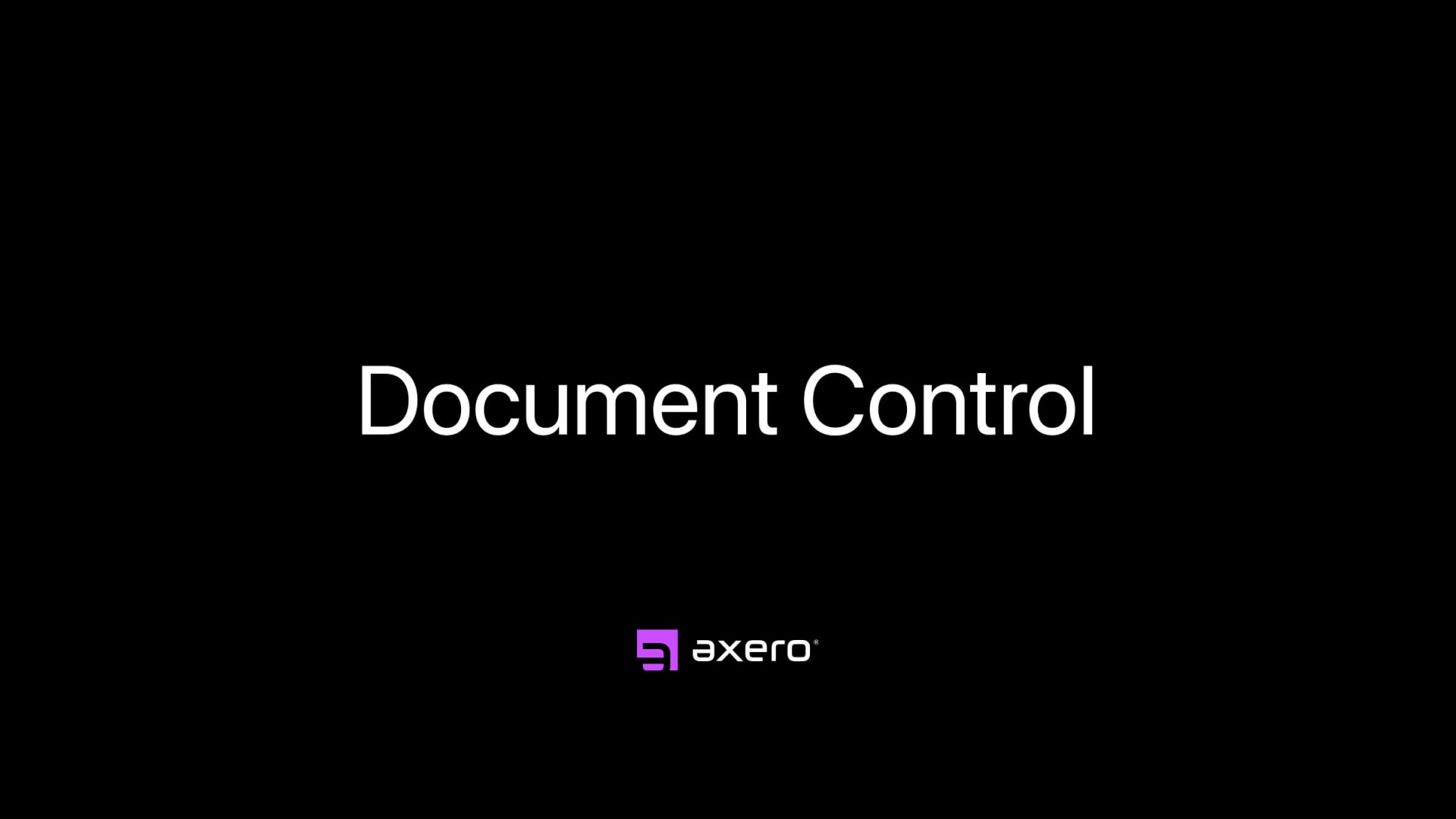 Document Control