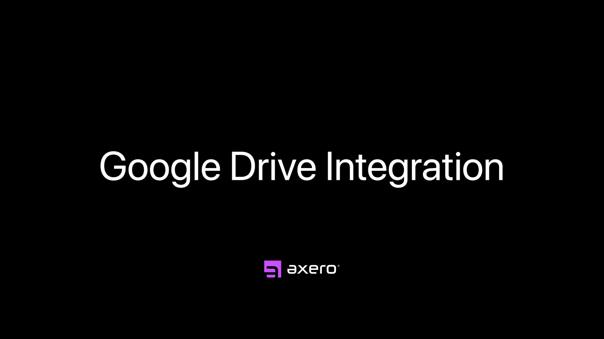 Google Drive Integration