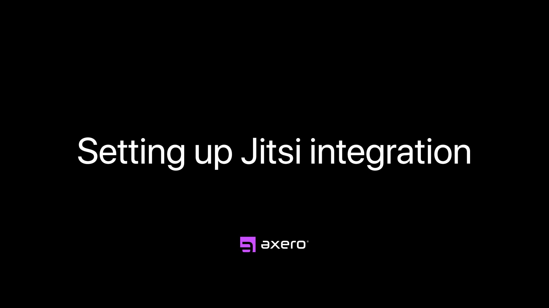 Setting up Jitsi integration