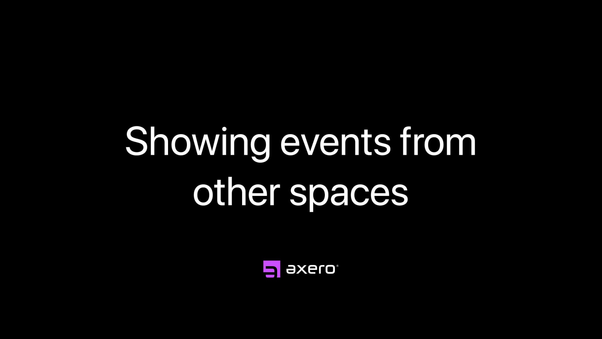 Showing events from other spaces