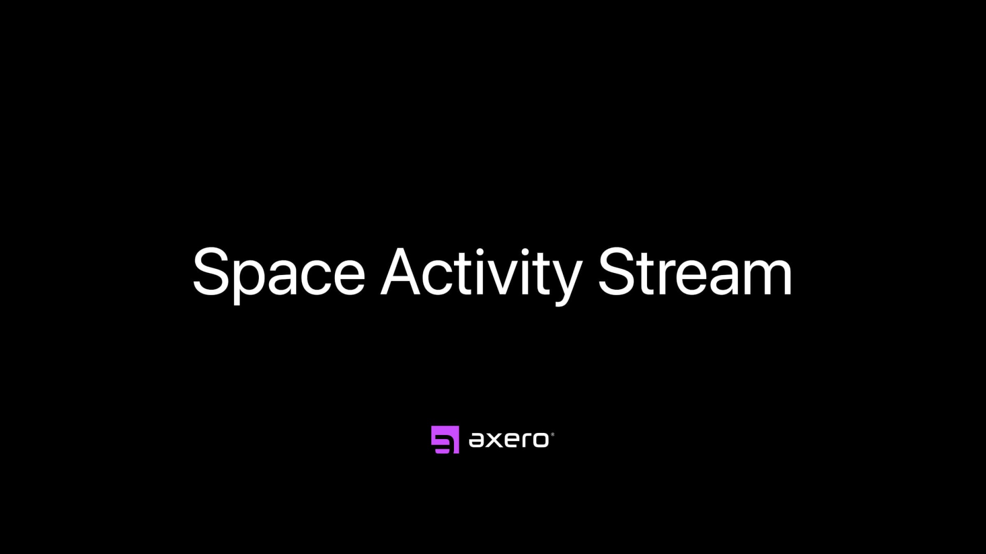 Space Activity Stream
